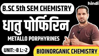 Metallo Porphyrins  metalloporphyrins bsc 3rd year  bsc 5th semester chemistry [upl. by Fromma]