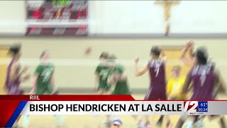 La Salle defeats Bishop Hendricken in Div I boys volleyball [upl. by Anielram]