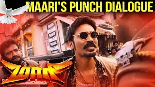 Maari  Maaris Punch Dialogue  Dhanush  Robo Shankar  Balaji Mohan  Anirudh [upl. by Sirromal]