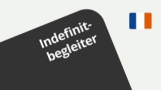 Indefinite Begleiter und Pronomen Übungsvideo  Französisch  Grammatik [upl. by Agrippina]