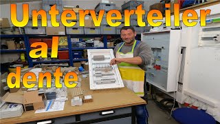 Unterverteilung Teil1 Aufbau amp Bestückung 🤔😊 Freunde des Stroms 💡 Unterverteiler ausfallsicher 👍 [upl. by Bonnes]