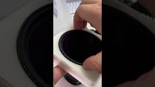 KampF Concept Variable ND Filter 2400 Mounting on Lens ASMR shorts [upl. by Yantruoc]