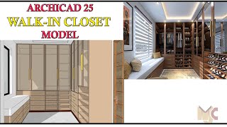 ARCHICAD 25  WARDROBE MODEL archicad graphisoft [upl. by Ettennaj]