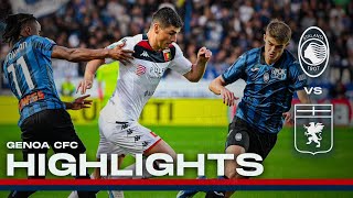 ATALANTA 2  0 GENOA  HIGHLIGHTS  Serie A 202324 [upl. by Peltz]