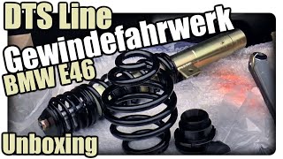 BMW E46 DTS Line Gewindefahrwerk Unboxing Coupe [upl. by Eluk]