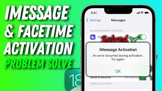 iMessage waiting for activation and facetime waiting for activation FIX [upl. by Ulrika122]