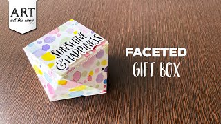 Faceted Gift Box  Handmade Gift Box  DIY Box  Easy Crafts  VENTUNOART [upl. by Llabmik]