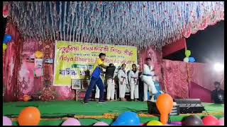 Karate demonstration during the annual cultural program of Vidya Bharati Sishu Tirtha [upl. by Eseila899]