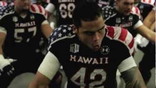 University of Hawaii Warrior Football Team Pregame Haka vs UNLV on Military Night [upl. by Farah]