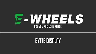 Ewheels  Bytte display  E2S V2  Pro Long Range [upl. by Dacia]