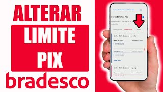 Alterar Limite Pix Bradesco  Transferências Pagamentos e Saques [upl. by Zonnya455]