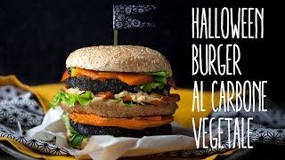 Halloween burger di carbone vegetale [upl. by Atsahc815]