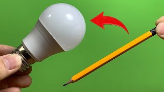 Just Use a Common Pencil and Fix All the LED Lamps in Your Home How to Fix or Repair LED Easy [upl. by Ogir]