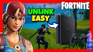 How to UNLINK Fortnite ACCOUNT From PS4 Without Verification ✅ 2024 FULL GUIDE [upl. by Anirtek187]