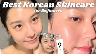 Korean skincare products  simple routine for beginners each skin type [upl. by Lirbaj]