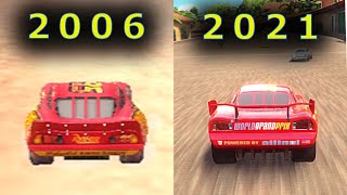 Lightning McQueen CARS Evolution in Games [upl. by Galliett]