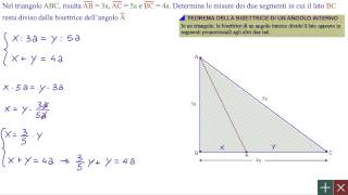 Geometria  Dimostrazione triangolo bisettrice di un angolo interno  biennio [upl. by Childers]