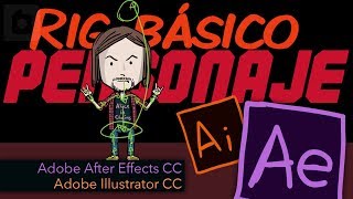 Rig básico de un personaje  After Effects  Illustrator [upl. by Zetnod]