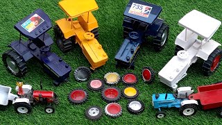 Diy Toy Tractor Tyre Reffiting Front And Back Side Tyre and Trolley  diytractors [upl. by Mckee]