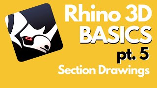 Rhino 3D Basics  Orthographic Section Drawing Tutorial [upl. by Eelinnej]