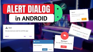 AlertDialog in Android [upl. by Hallvard]