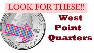 Searching for Westpoint W mint quarters quarter coin coinroll treasurehunt money [upl. by Pollitt822]