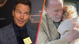 Chris Pratt Shares Arnold Schwarzeneggers Sweet Grandpa Name Exclusive [upl. by Relyuc519]