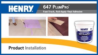 HENRY® 647 PLUMPRO™ FastTrack RollApply Vinyl Adhesive [upl. by Eylk108]