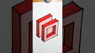 Easy and unique 3d illusion Drawing 😍  voice by Mrroshan3dart shorts illusion viral [upl. by Anaibaf]