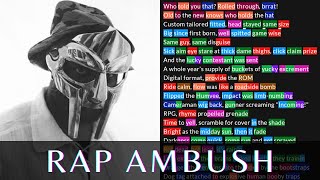 MF DOOM  Rap Ambush  Lyrics Rhymes Highlighted [upl. by Zimmerman]