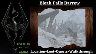 Bleak Falls Barrow Location and Walkthrough [upl. by Godbeare390]