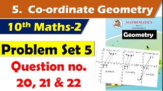 Problem Set 5 class 10 maths part 2  Chapter 5 CoOrdinate Geometry  Maharashtra state board [upl. by Ait109]