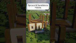 Minecraft Spruce amp Sandstone House 🏠 [upl. by Vetter]