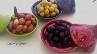 Recette comment faire les olives noires au sel Moroccan dried black olives [upl. by Enowtna]