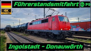 Führerstandsmitfahrt Ingolstadt  Donauwörth mit 111 066 [upl. by Aicenaj]