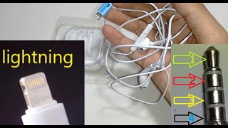 Como consertar fone Apple Iphone Lightning ou mudar plug para p2 p3 [upl. by Retnuh]