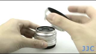 Install JJC Professional Lens Hood Replaces Olympus LH48B on Olympus 17mm 18 Black Zuiko Lenses [upl. by Blanc821]