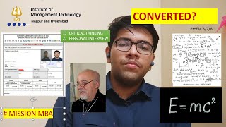 IMT N amp H Interview Experience 2022  Converted IMTHyderabad [upl. by Kerat]