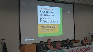 1 Prospettive nonviolente per una cultura di pace Dialogo su nonviolenza e smilitarizzazione [upl. by Anelys583]