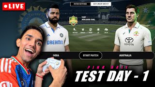 Playing PINK BALL Test Match😍 India VS Australia DAY1🔥 Cricket Cardio LIVE [upl. by Rexferd]