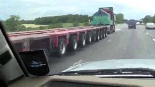 Locomotive Low Loader On The M6 Motorway [upl. by Ennael]