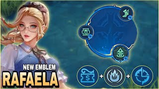 RAFAELA BEST BUILD AND EMBLEM  BUILD TOP 1 GLOBAL RAFAELA  MLBB [upl. by Swetlana]