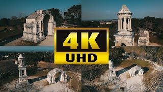 LES ANTIQUES DE GLANUM  SAINT REMY DE PROVENCE  FILME PAR DRONE EN 4K  février 2019 [upl. by Lou606]