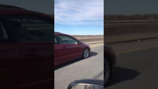 07 Civic Si muffler delete highway pull [upl. by Aikemit]