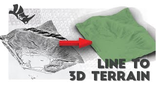 Convert Contour lines to 3D Terrain in Rhino [upl. by Aralc713]