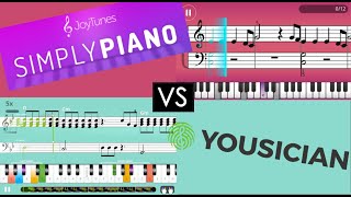 Yousician vs Simply Piano Review and Comparison of Premium Editions [upl. by Doloritas]