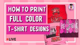 How Print Full Color Designs for TShirts  How to Use the Luminaris White Toner Printer [upl. by Harriett]