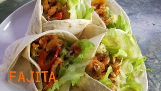 อาหารเม็กซิกัน Fajita  How to make easy Fajita [upl. by Aleen]