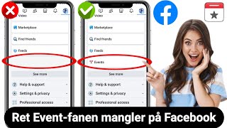 Sådan rettes fanen Begivenheder der mangler fra Facebook 2024 [upl. by Jaela140]