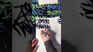 How to Graffiti amp Tag Names LIVE on TikTok graffiti handstyles ✍🏻  33123 [upl. by Nomael142]